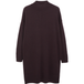 COMMA Robe en maille avec col montant et détails côtelés femme