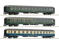 Roco 6200053 H0 set van 3: D 377 „Hispania-Express” van de DB 2e klas Büm 234, 2x 1e/2e Klasse ABüm 225