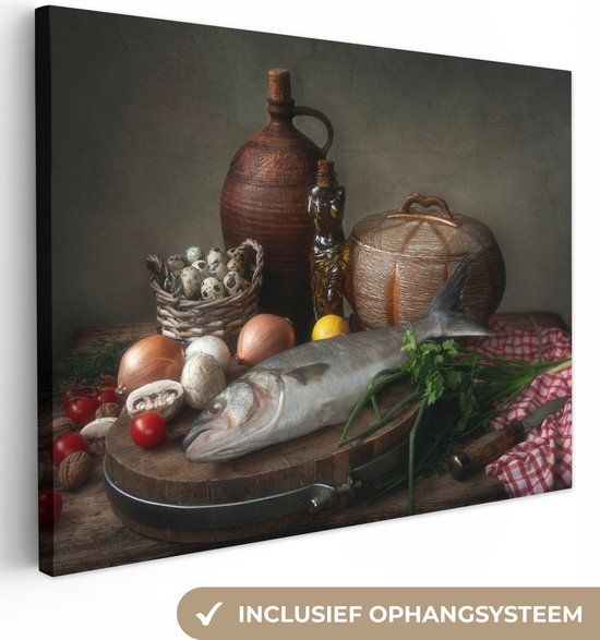 OneMillionCanvasses Canvas schilderij 160x120 cm - Stilleven - Rechthoek - Wanddecoratie