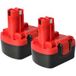 Bosch 2x Batterie Compatible Avec Bosch 23614, 32614, 14.4ve-2b, 15614, 1661k, 22614, 13614, 13614-2g, 1661 Outil Électrique (3000 Mah, Nimh, 14,4 V) - Vhbw