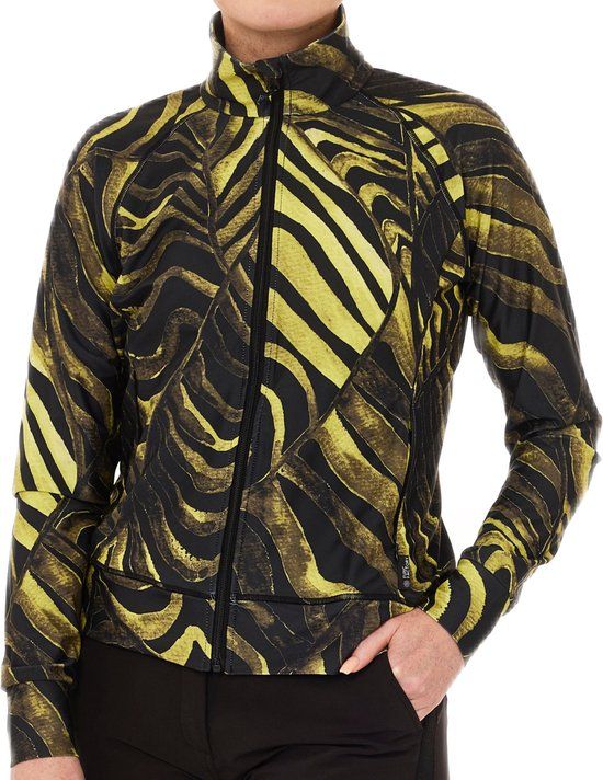 Func Factory Dames Vestje Isa - Zwart/Groen - Maat L