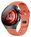 Wigento Huawei Watch 5 42mm: Riem van siliconen met stippenpatroon, vervanging, oranje kleur