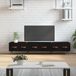 Maison Exclusive - Meuble TV, noir, 150x36x30 cm, en panneaux de particules