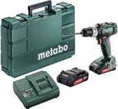 Metabo BS 18 L Accu Boormachine | 2x 2.0Ah Accu | 18V | 20 mm in Hout