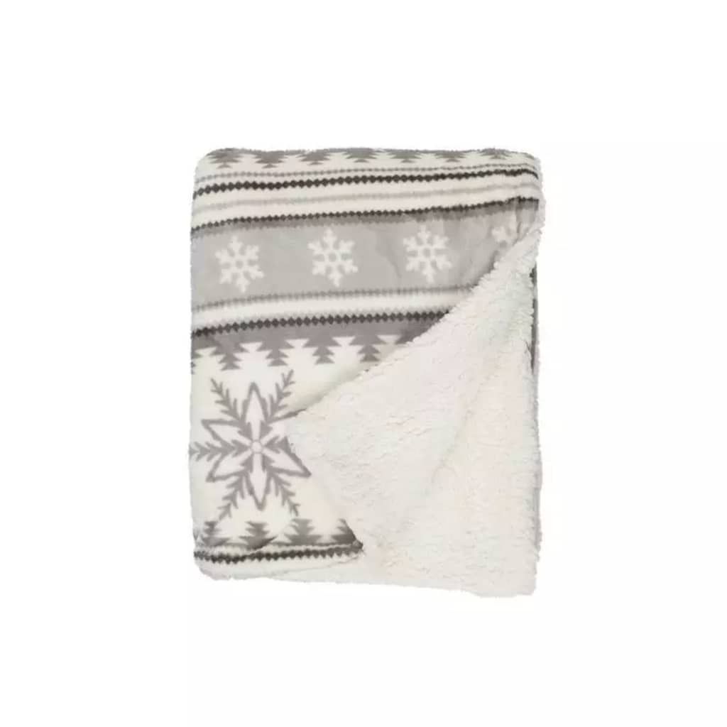 Unique Living Hamar fleece plaid - 130x160 cm - grijs