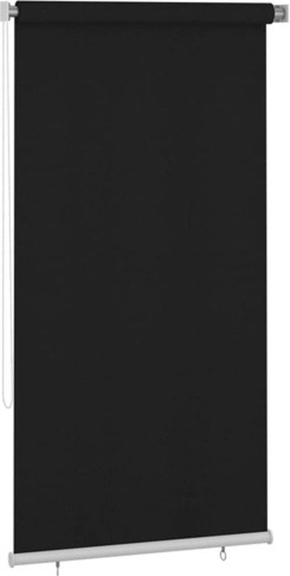 vidaXL Rolgordijn voor buiten 120x230 cm zwart