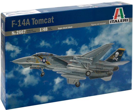 Italeri Modelbouwpakket Vliegtuigen - 2667 F-14A Tomcat Plastic - 1:48 - Modelbouw