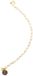Or massif Entretoise Collier Gemme 4mm Nacre