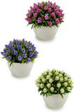 Ibergarden Decoratieve plant, Kunststof, 12.5 x 14 x 14 cm, Meerkleurig, 12 Stuks