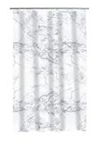 RIDDER Toscana douchegordijn incl. ringen, polyester, grijs, ca. 180x200 cm