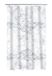 RIDDER Toscana douchegordijn incl. ringen, polyester, grijs, ca. 180x200 cm