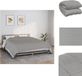 vidaXL Verzwaringsdeken 235x290 cm 11 kg Badstof Grijs