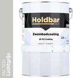 Holdbar Zwembadcoating Lichtgrijs (RAL 7035) 2,5 kg