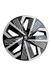 Sparco Set van 4 wieldoppen, 38,1 cm (15 inch), model Nagoya zwart/zilver