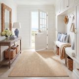 Safavieh Natural Fiber Collection NF801A Rond tapijt van hoogwaardig jute, handgemaakt, voor entree, woonkamer, slaapkamer, keuken, 3 x 3 m
