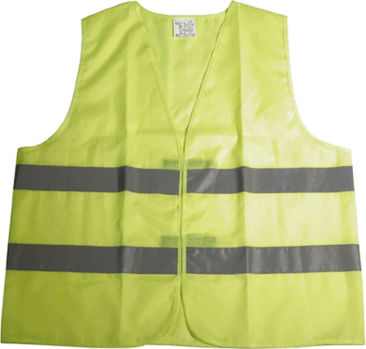 Dresco veiligheidsvest reflectie - Fluor geel - Maat XL