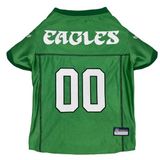 Pets First NFL Philadelphia Eagles Throwback hondenshirt, retro hondenvoetbalshirt, maat XL, vintage hondenshirt