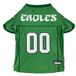 Pets First NFL Philadelphia Eagles Throwback hondenshirt, retro hondenvoetbalshirt, maat XL, vintage hondenshirt
