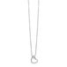 ZINZI zilveren ketting met twee harten en zirkonia's 42-45cm ZIC2874