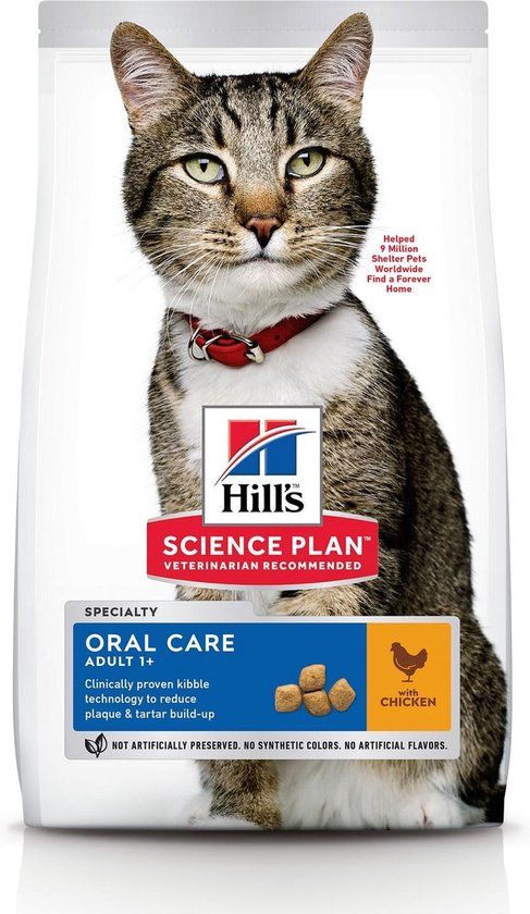 Hill&apos;s Hill's Science Plan Kattenvoer Adult Oral Care Kip 7 kg