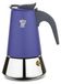 Pezzetti STEELEXPRESS Cafetière espresso, acier inoxydable, 6 tasses, induction, bleu indigo