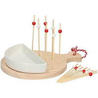 Alpina Kitchen & Home Snack serveerset/borrelplank 17-delig - multi
