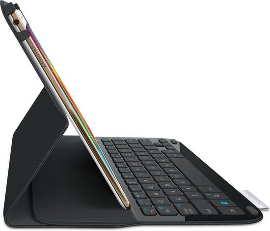Logitech Type S Bluetooth QWERTY Spaans Zwart toetsenbord voor mobiel apparaat