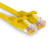 1aTTack.de 1x 0,25m CAT7 Ethernet LAN-netwerkkabel RJ45 - geel