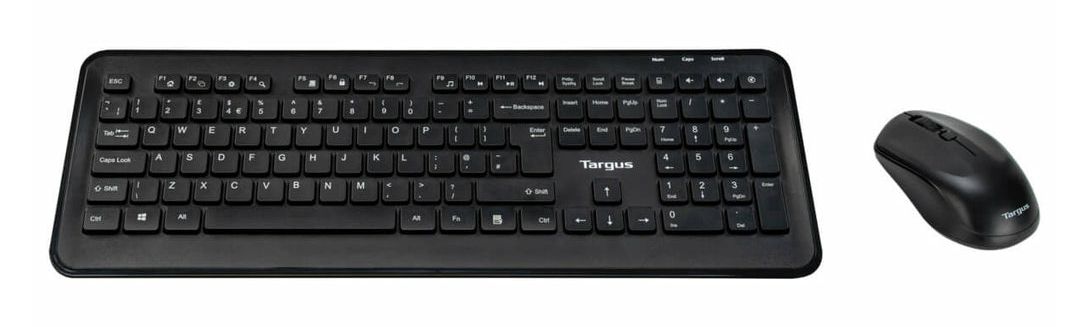 Targus AKM610UK Toetsenbord en Muis Set - RF Draadloos - QWERTY Engels - Zwart