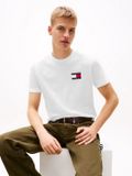 Tommy Hilfiger Logo Slim Jersey Crew Neck T-Shirt Wit XL