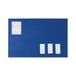 Bi-Office Viltbord New Generation, prikbord met aluminium frame, 60 x 45 cm, blauw