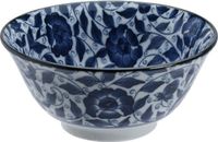 Tokyo Design Studio Koimari Botan Rijstkom Blauw/Wit Porselein Ø 14,8 cm 550 ml
