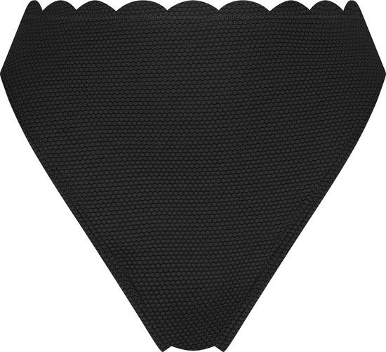 Hunkemöller Scallop High Waist Bikini Bottom - Black - Women's XS
