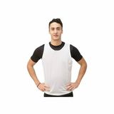Softee Trainingsvest voor kinderen, Unisex, Wit, Polyester, One size