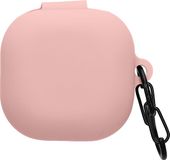 kwmobile case voor Samsung Galaxy Buds FE - Siliconen beschermhoes - Oudroze