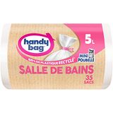 Handy Bag Afvalzakken voor badkamer met band 5L x 35 zakken