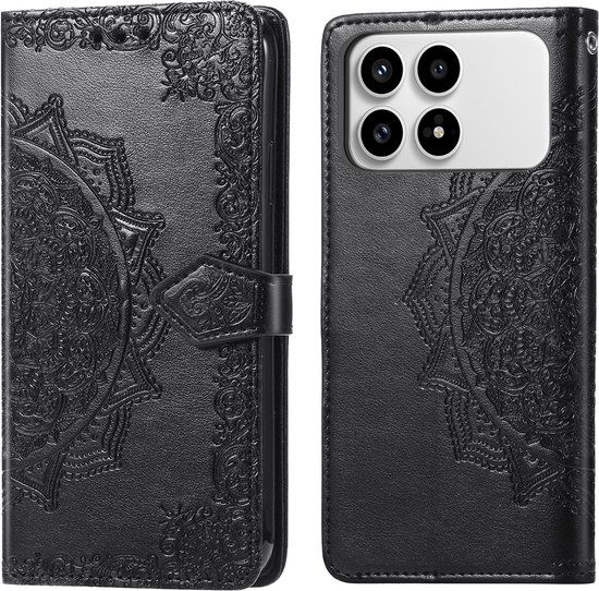 imoshion Hoesje - Geschikt voor Xiaomi Poco F8 Pro - Mandala Bookcase - Zwart