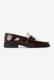 Sissy-Boy Bruine leren two tone loafers - 42