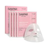 Korean Collageen gezichtsmasker, 4 stuks, hydrogel overnachtingsmasker voor glas-huideffect, collageen & hyaluronmasker tegen rimpels met intensieve hydratatie