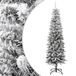 vidaXL Kunstkerstboom met sneeuw smal 180 cm PVC en PE