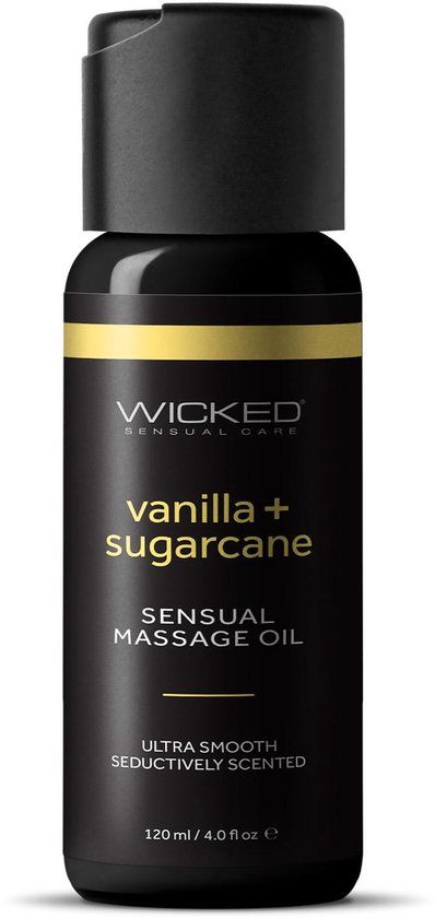 WICKED SENSUAL MASSAGE OIL VANILLA SUGARCANE 120ML