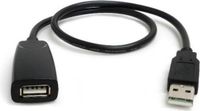 ALFA Network Actieve USB 2.0 verlengkabel van 50 cm voor een stabiele signaaloverdracht