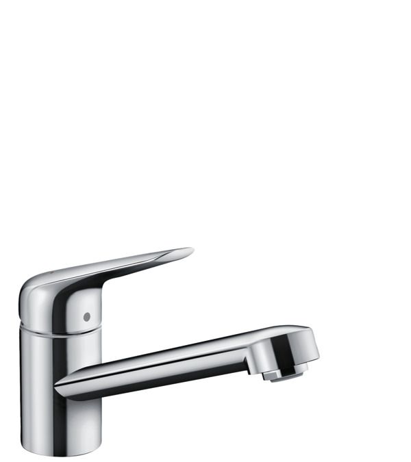 Hansgrohe M42 M4221-H100 1-gats keukenkraan CoolStart EcoClick m. 360° draaibare uitloop chroom