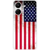 Xiaomi Redmi 13C 4G Amerikaanse vlag siliconen hoesje