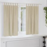 vidaXL Gordijnen 2 st crèmekleurig 140 x 175 cm fluweel