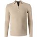 OLYMP Casual Regular Fit Poloshirt manche longue beige clair, Uni