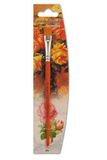 Oli decoratieve kwast, plat, FSC-hout, vezel conex Schotse ruiten, maat 12, oranje