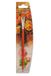 Oli decoratieve kwast, plat, FSC-hout, vezel conex Schotse ruiten, maat 12, oranje