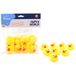 Merkloos Badeendjes 80 stuks geel rubber 6 cm badspeelgoed