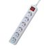 Blendend Duitse 3-voudige stekkerdoos met schakelaar, 1,5 m, 3G, 1,0 mm², wit